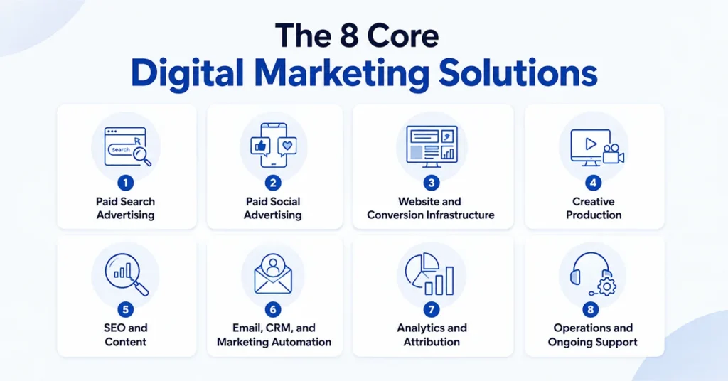 The 8 Core Digital Marketing Solutions