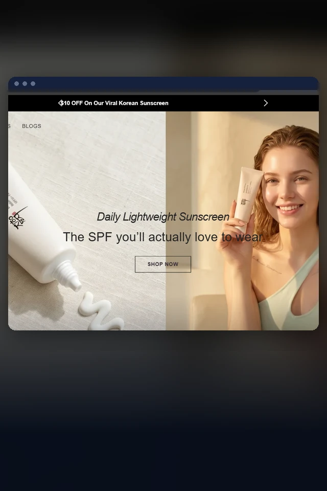Beauty of Renforcer website